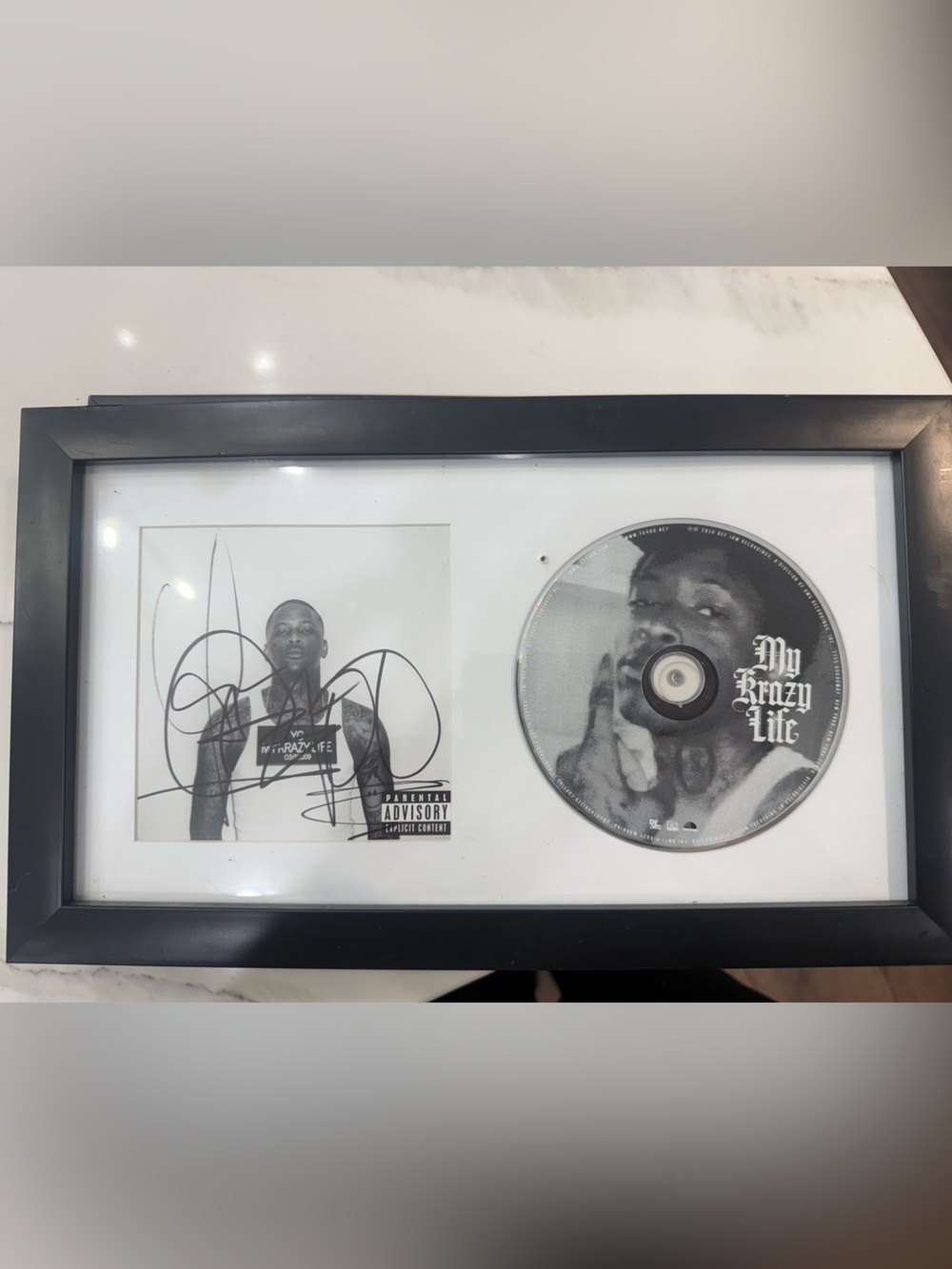 Framed 'My Krazy Life' CD Display - Black Frame